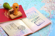 Passport stamps